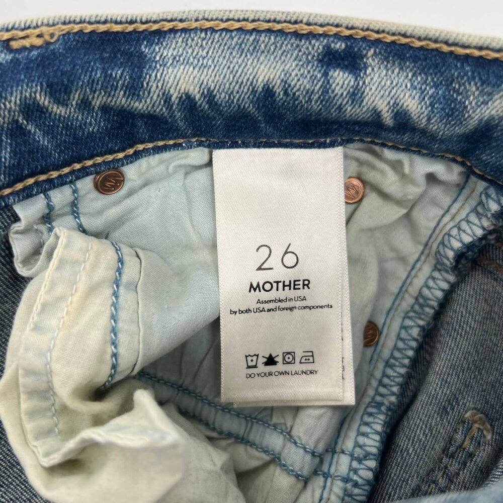 MOTHER Blue Rascal Ankle Fray Jeans | Size 26 - Picture 6 of 12